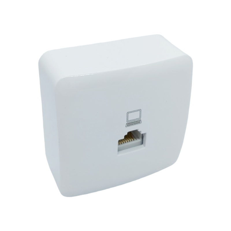 VIOLA Розетка комп'ютерна біла (1/12шт/144шт)