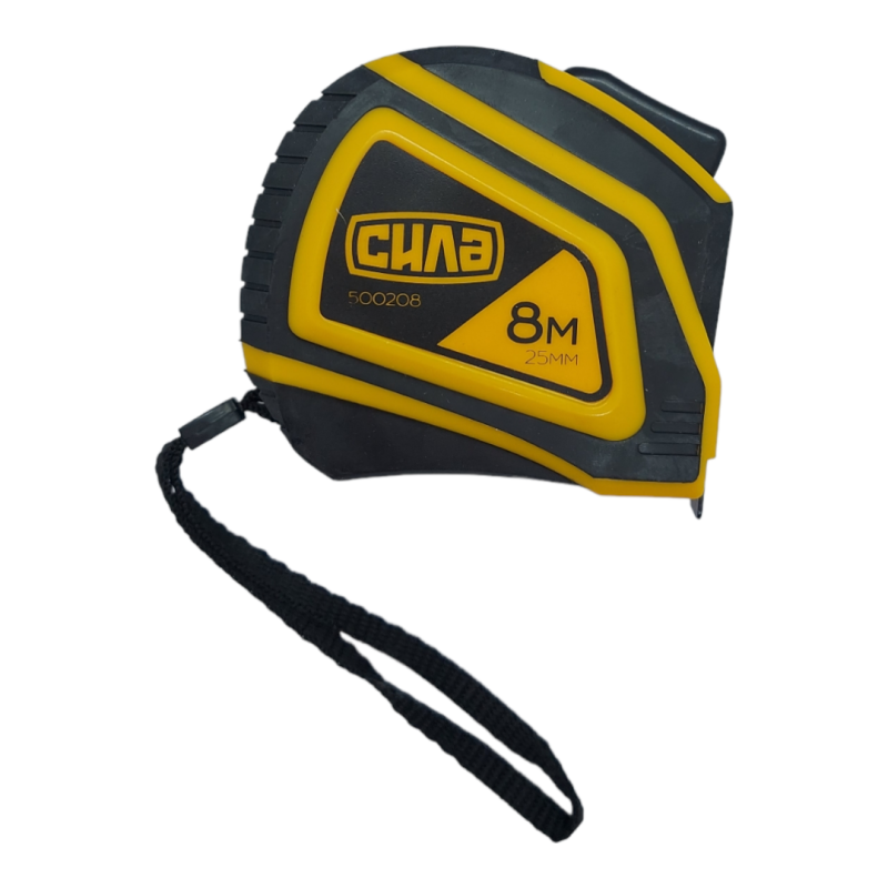 Рулетка обгумована з автостопом 8м (СИЛА - Інструмент )
