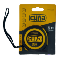 Рулетка обгумована з магнітом 5м * 19мм (СИЛА - Інструмент)