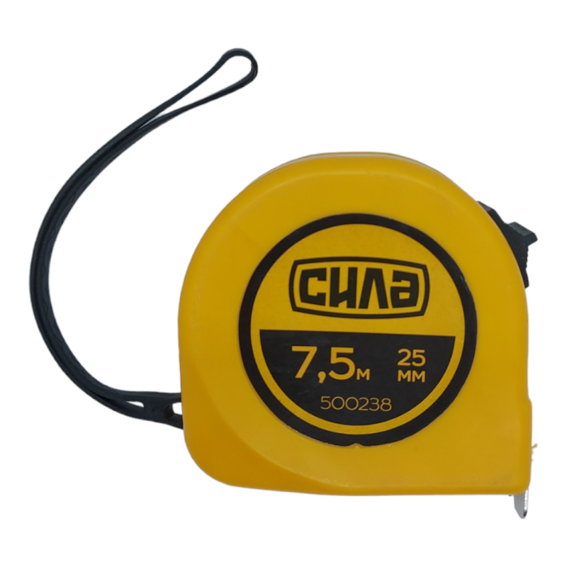 Рулетка Стандарт 7,5м*25мм (СИЛА - Інструмент)