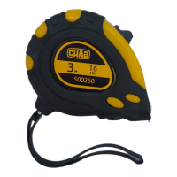 Рулетка обрезиненная Супермагнит Стандарт 3м * 16мм (СИЛА - Инструмент)