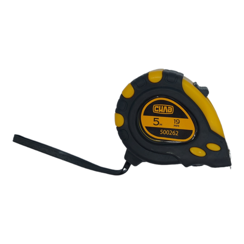 Рулетка обгумована Супермагніт Стандарт 5м * 19мм (СИЛА - Інструмент)