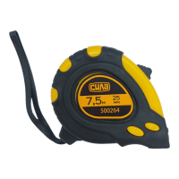 Рулетка обрезиненная Супермагнит Стандарт 7,5м * 25мм (СИЛА - Инструмент)