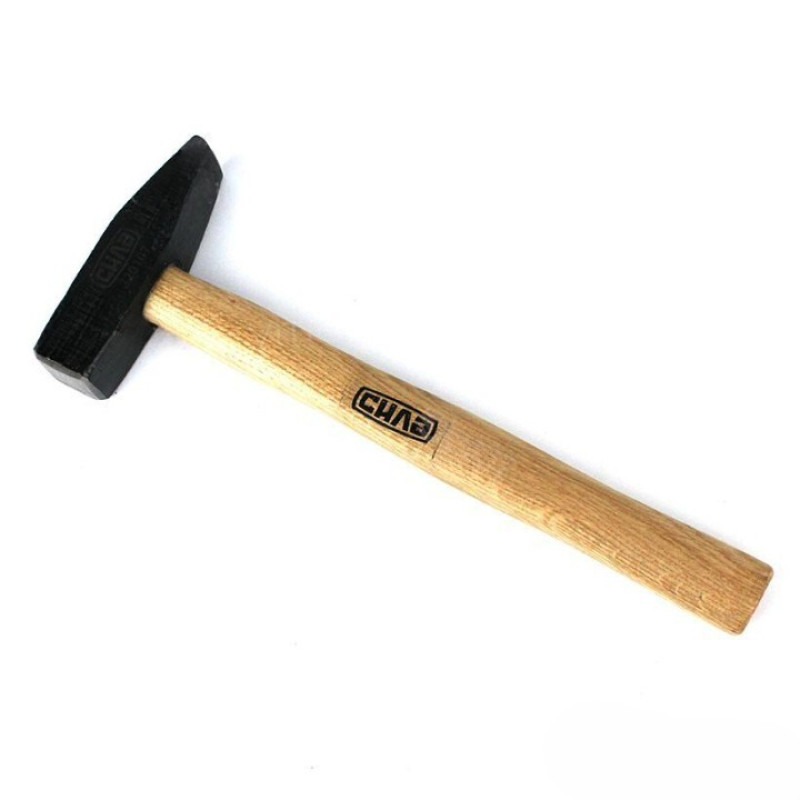 Молоток слюсарний стандарт 800гр з дерев'яною ручкою (СИЛА - Інструмент)