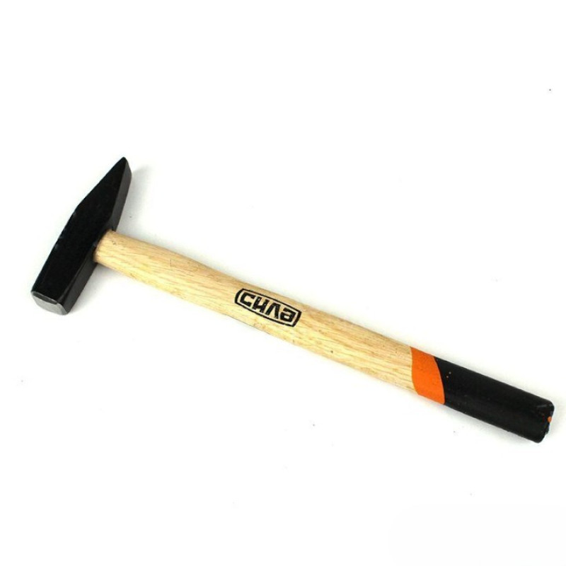 Молоток слюсарний 300гр з дерев'яною ручкою (СИЛА - Інструмент)