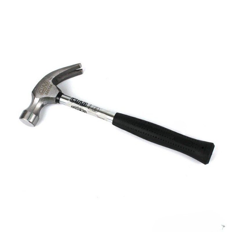 Молоток-цвяходер 570гр з металевої обрезиненной рукояткою (СИЛА - Інструмент)