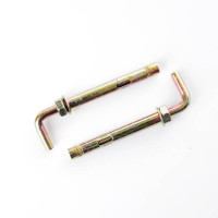 Анкер з кожухом і гайкою з L-гаком М10 / 12 * 100 ЦЖ (ящ. 140 шт.)