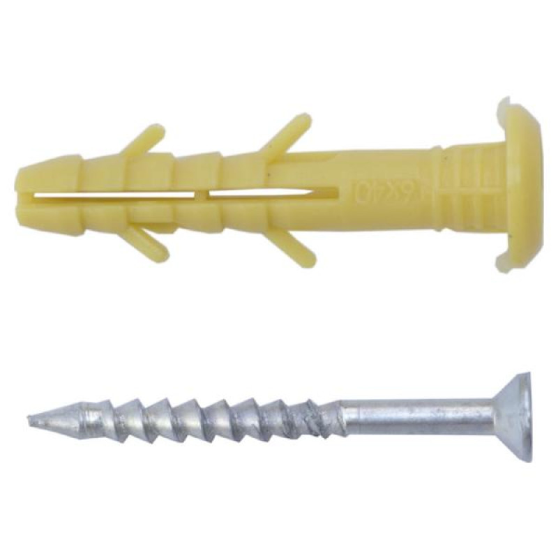 Дюбель-цвях швидкого монтажу, грибок 6 * 40 (ящ. 1500 шт.)