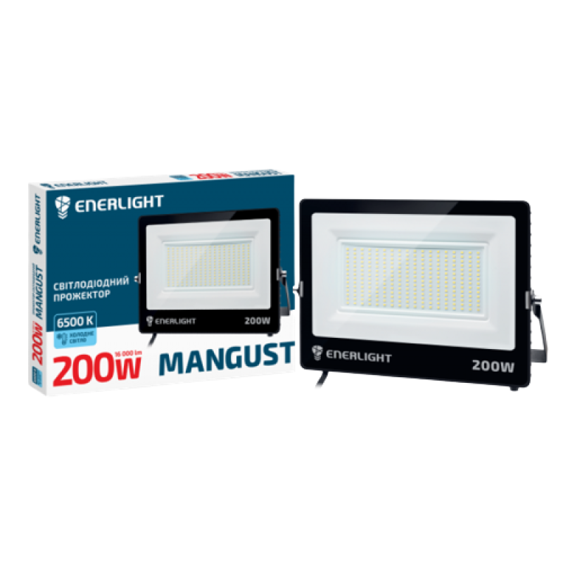 Прожектор світлодіодний ENERLIGHT MANGUST 200Вт 6500K
