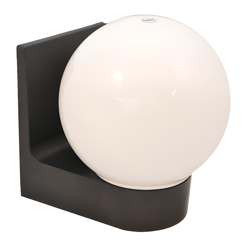 Світильник настінний 613 плафон: куля опалова гладка 220В/15Вт