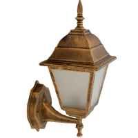 Світильник садово-парковий 602S античне золото/матове скло 220В/60Вт