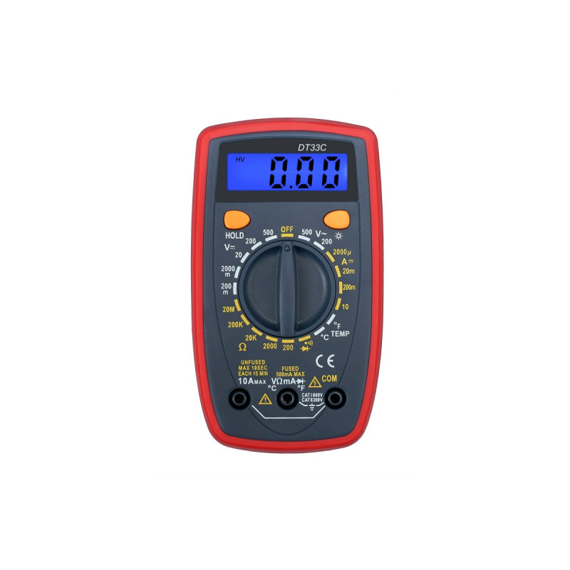 Тестер DT33C, LCD , A, V, R