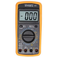 Тестер 9208 A, 190*90*50мм, пластиковий футляр, A, V, R, тест діодів, зумер, продзвонювання