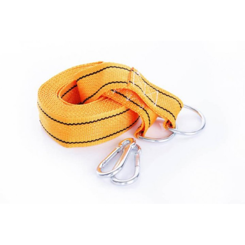 Трос буксирувальний 3 тонни, 4м * 50мм (блістер) (СИЛА - Інструмент)