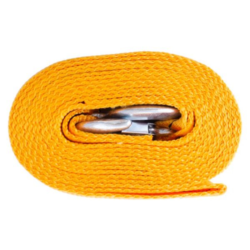 Трос буксирувальний 8 тонн 5,5 * 65мм гаки (пакет) (СИЛА - Інструмент)