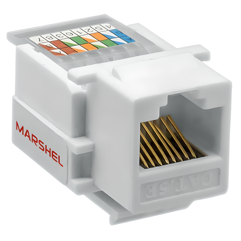 Модульне  гніздо комп'ютерне RJ45 MARSHEL CAT.5E  
