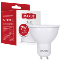 Светодиодная лампа MAXUS 1-LED-720 MR16 7Вт 4100K 220V GU10