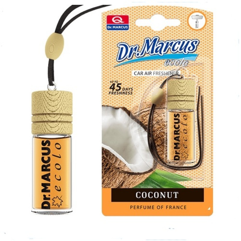 Ароматизатор ECOLO кокос (Coconut) 4,5 ml пляшечка з підвіскою