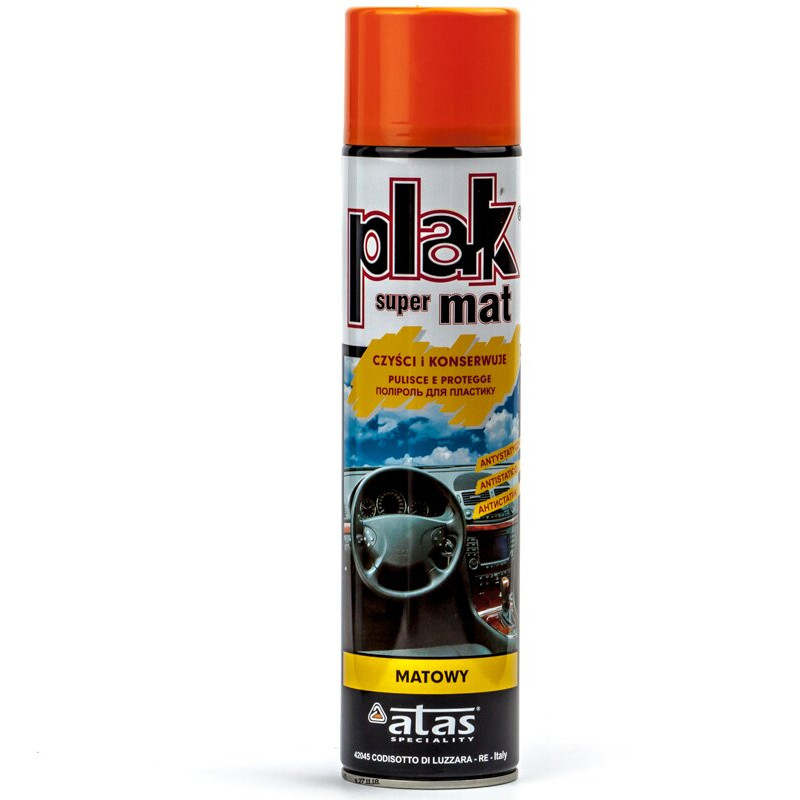 Поліроль торпеди матова PLAK SUPERMAT 600 мл апельсин (Arancio)