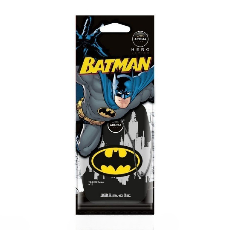 Ароматизатор Aroma Car Batman картонна підвіска Чорний