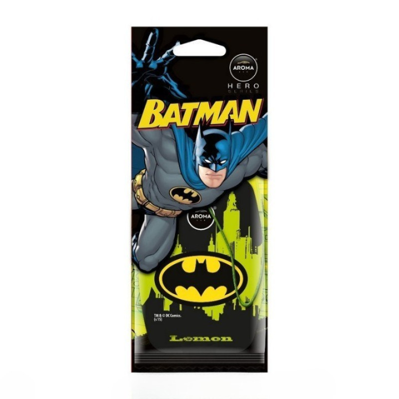 Ароматизатор Aroma Car Batman картонна підвіска Лимон