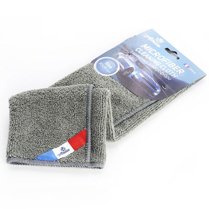 Серветка з мікрофібри універсальна 30х30 см (сіра)