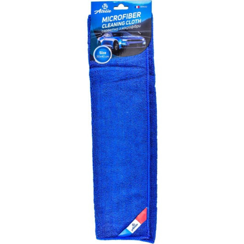 Серветка з мікрофібри універсальна 30х40 см (синя)