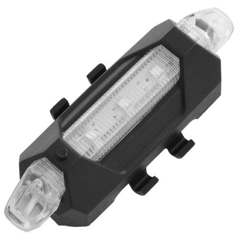 Ліхтар велосипедний DC-918, ЗУ USB, вбудований акумулятор Li-ion, Box білий