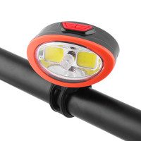 Ліхтар велосипедний 509-2COB, вбудований акумулятор, ЗУ microUSB