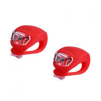 Ліхтар велосипедний HJ 008-2 (червоний), 2xCR2032