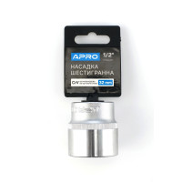 Насадка шестигранная CrV ½ 32мм Apro (APRO)