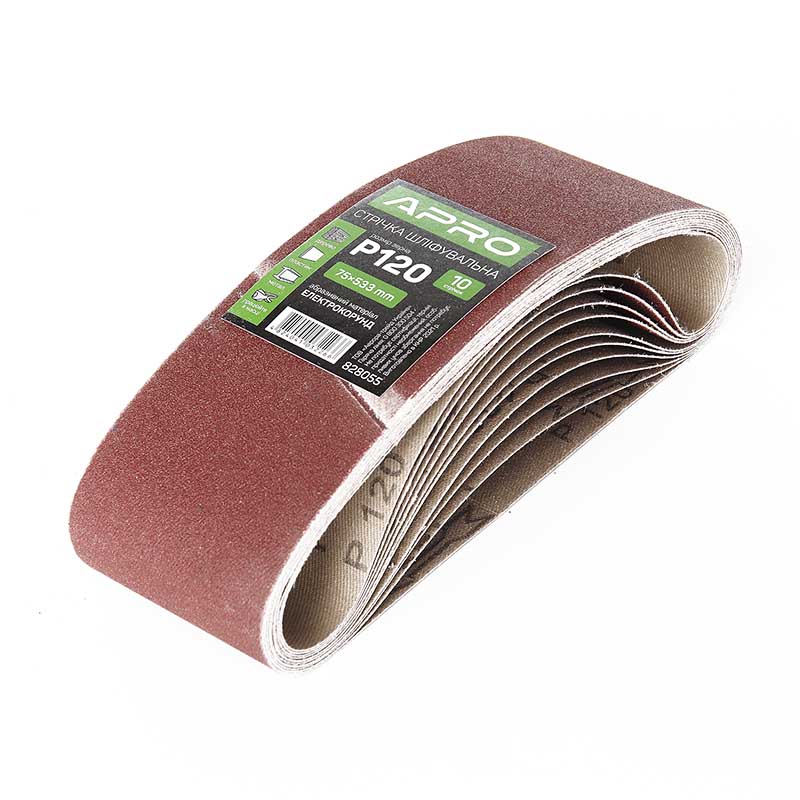 Стрічка шліфувальна нескінченна 75×533мм P120 (10шт.)