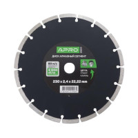 Диск по бетону Сегмент 230х2.4 мм APRO 22-24% (APRO)