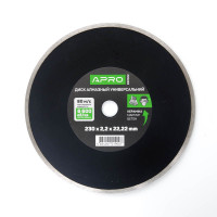 Диск по бетону Сплошной 230х2.2 мм APRO 22-24% (APRO)