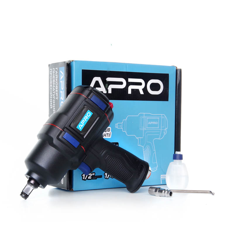 Гайковерт пневматичний професійний 1/2 '870 Нм 212 л / хв (APRO)