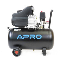 Компресор одноциліндровий 1.5кВт 205л/мин 8бар 50л (2 крана)  (APRO)