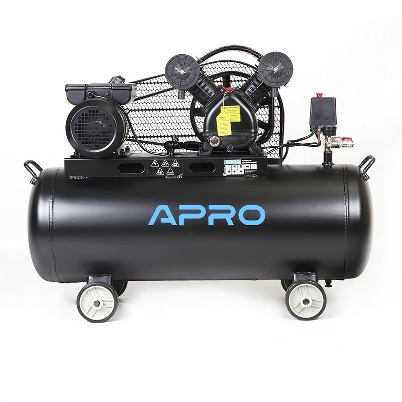 Компресор двоциліндровий ремінний 2.2кВт 402л / хв 8бар 100л (2 крана) (APRO)