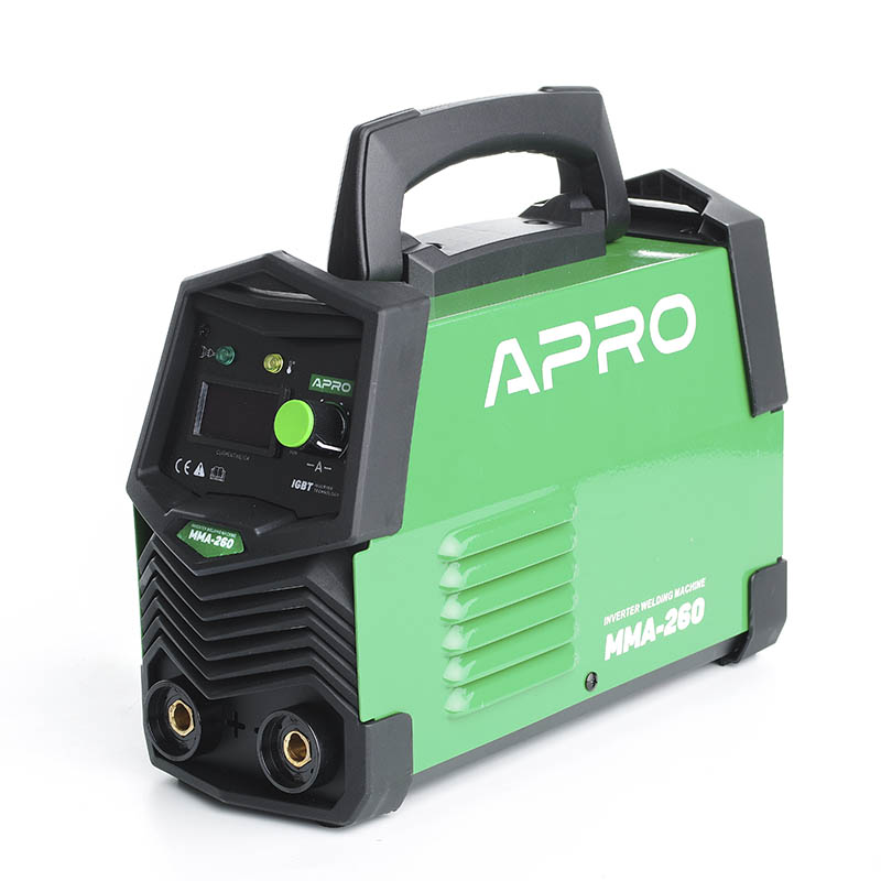 Сварочный аппарат инверторный ММА-260, 20-260А, эл.4мм, ПВ 60%, 2,5+1,5м, (APRO)