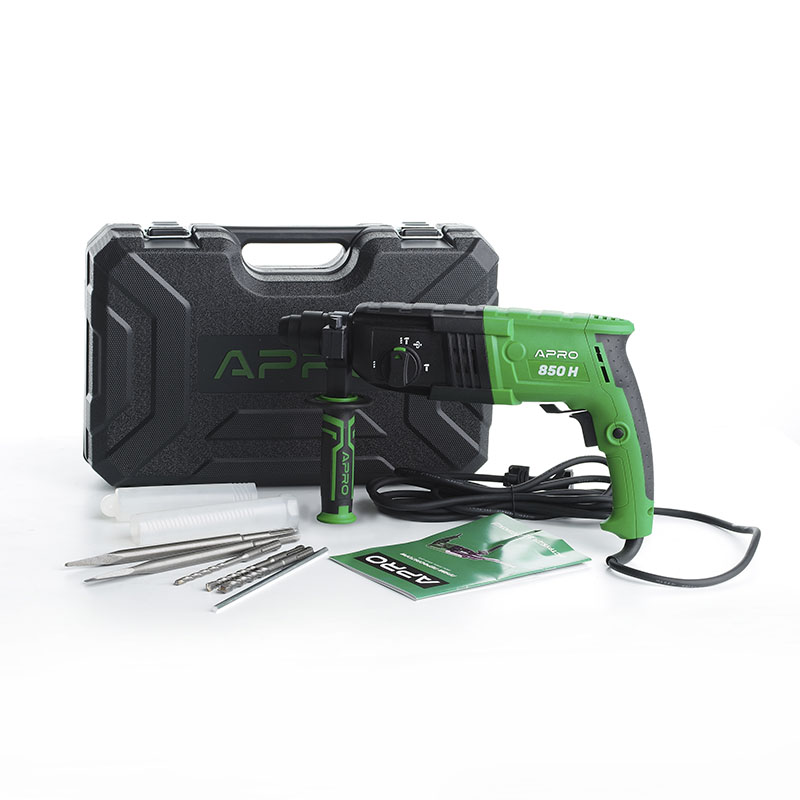 Перфоратор прямой 2,8 Дж/ 850В/ SDS+/ кейс/ 850H (APRO)