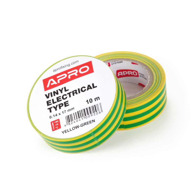 Ізострічка (жовто-зелена) 0,14мм * 17мм * 10м