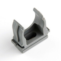 Кліпса для гофри сіра 20 мм Apro (пач. 50шт)