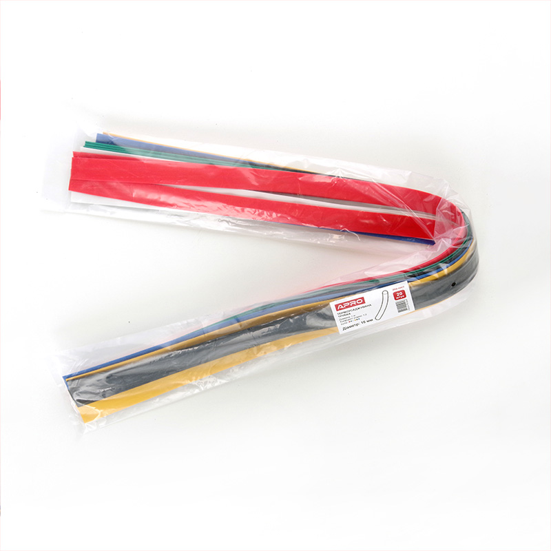 Термоусаджувальна трубка 16мм набір 6 кольорів(APRO, Туреччина)