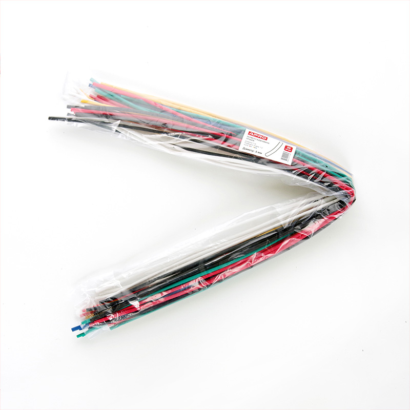 Термоусаджувальна трубка 5мм набір 6 кольорів  (APRO, Туреччина) 