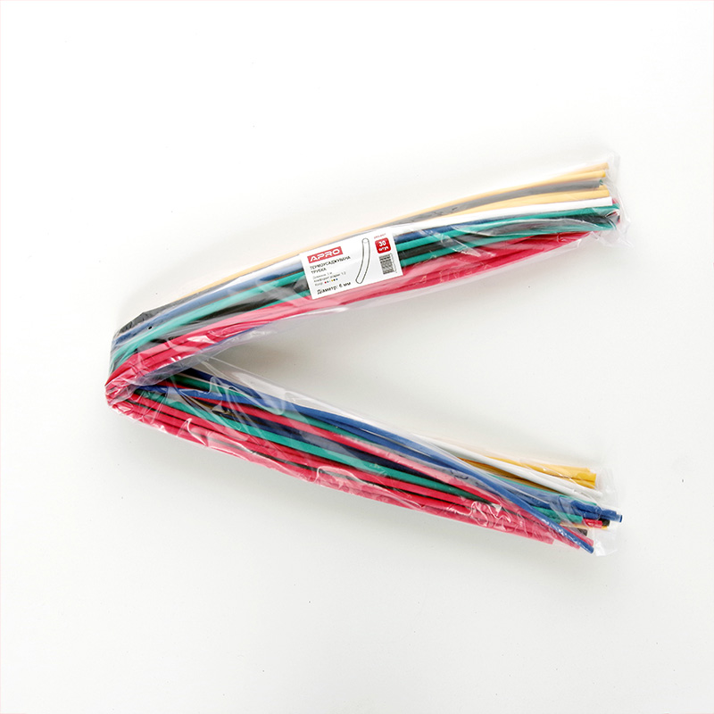 Термоусаджувальна трубка 6мм набір 6 кольорів (APRO, Туреччина)