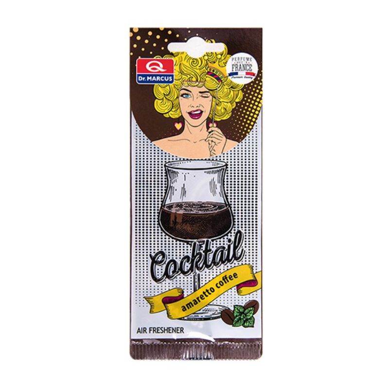 Ароматизатор Coctail Амаретто (Amaretto coffee) картонна підвіска
