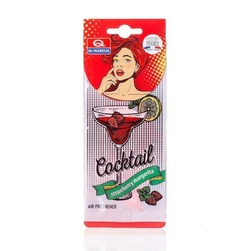 Ароматизатор Coctail Полунична Маргарита (Strawberry Margarita) картонна підвіска