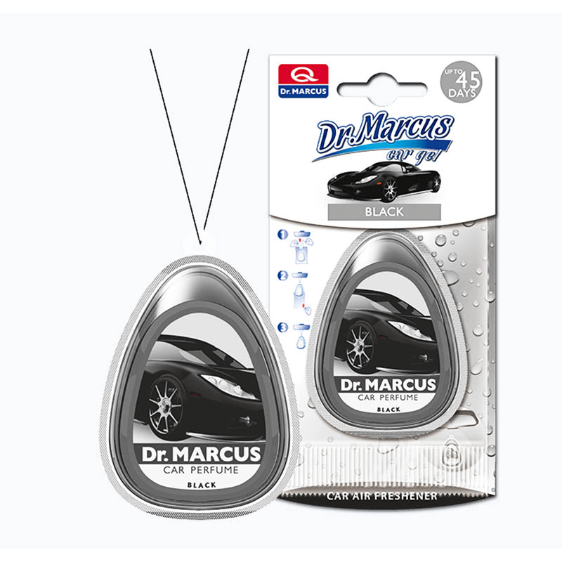 Ароматизатор CAR GEL чорний (Black) овал на підвісці