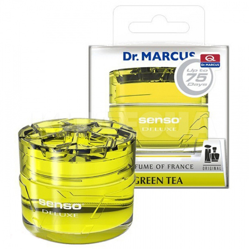 Ароматизатор SENSO DELUXE зелений чай (Green Tea) банка з гелем