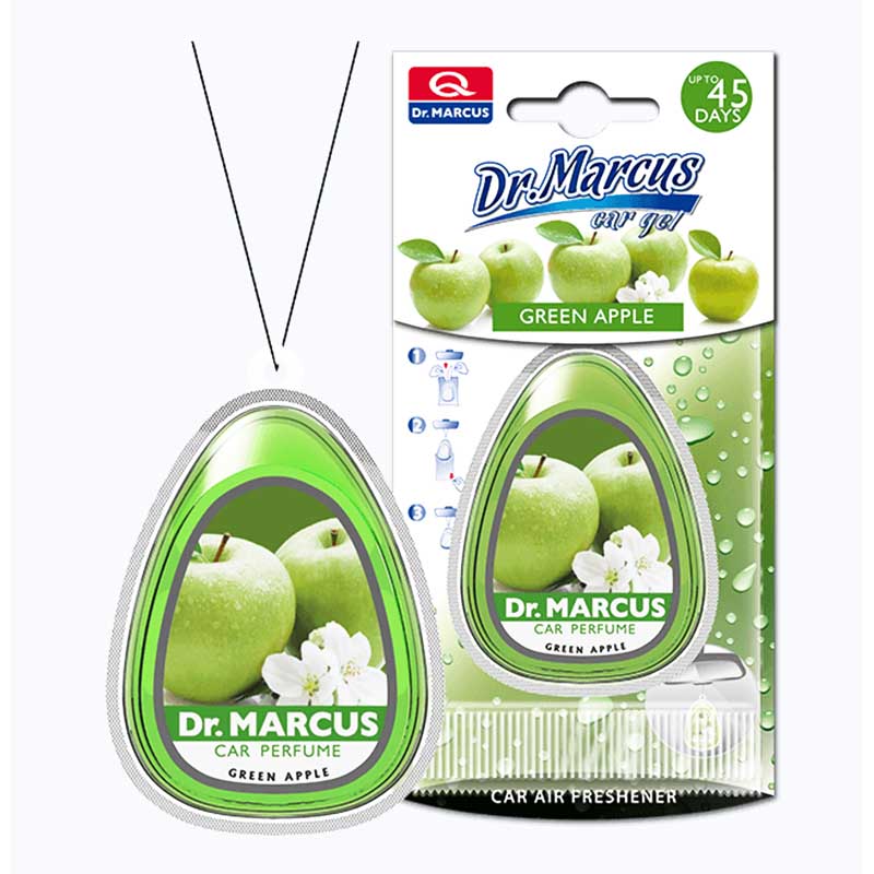 Ароматизатор CAR GEL зелене яблуко (Green Apple) овал на підвісці