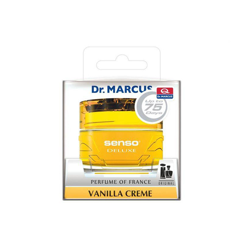 Ароматизатор SENSO DELUXE ванільний крем (Vanilla Creme) банка з гелем